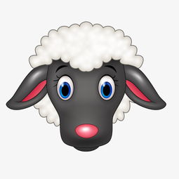 卡通綿羊動物設計素材免費下載指南