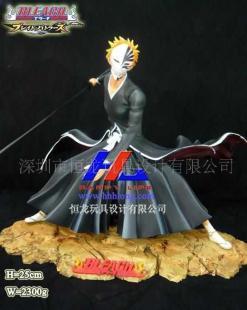 動漫英雄的力量守護 樹脂死神公仔——黑崎一護的家居裝飾藝術